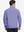 Back view of lightweight casual fleece jacket with 5 pockets, model in lavender, relaxed fit