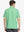 Back view of MAELREG Men's Performance Jersey Print Polo in Green Navy Dot – athletic fit