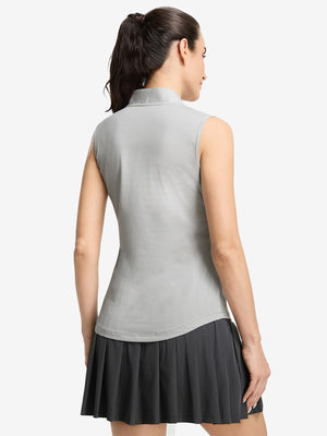 Women‘s Q-Zip Pin Striped Golf Shirts