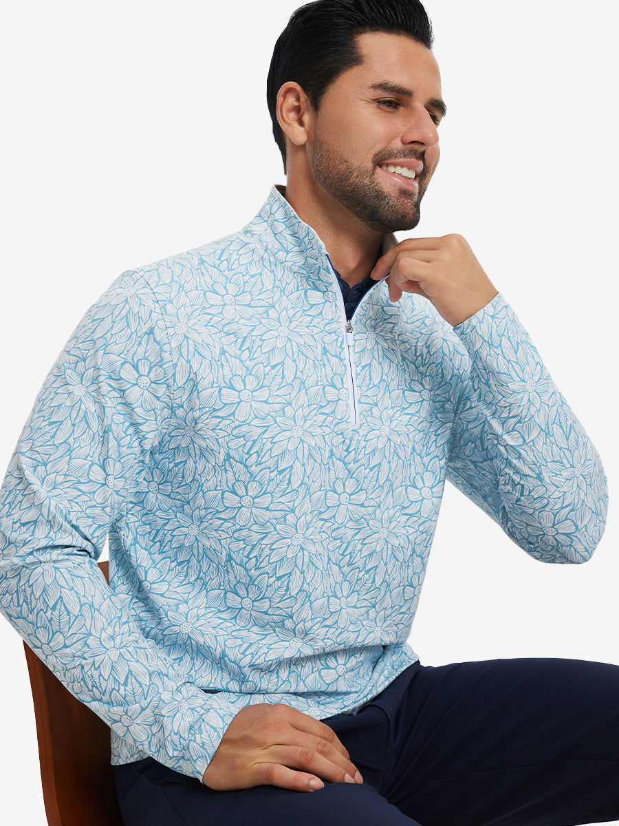 Full Print Quarter Zip Pullover