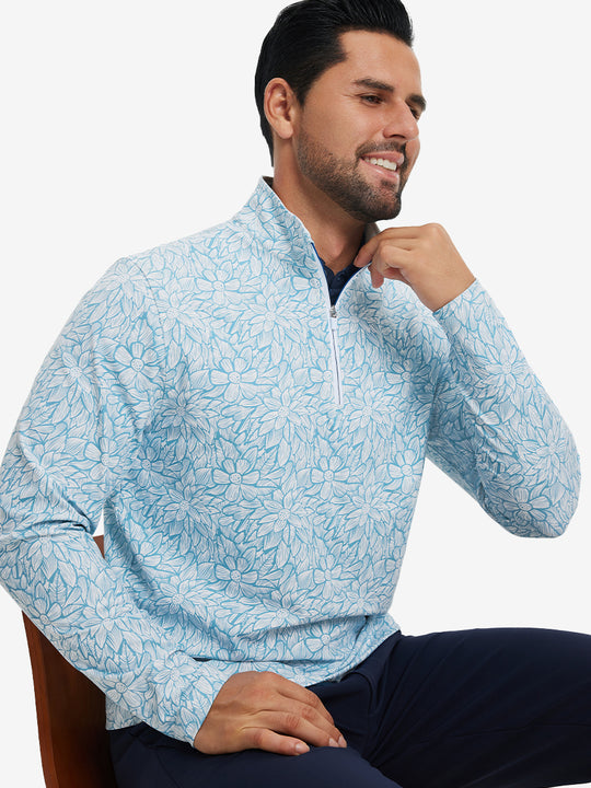 Full Print Quarter Zip Pullover