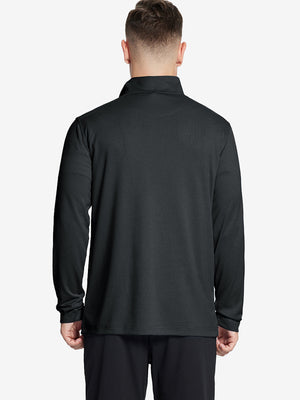Sudadera con cremallera de cuarto de largo que absorbe la humedad