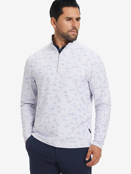 Full Print Lightweight Quarter Zip Pullover