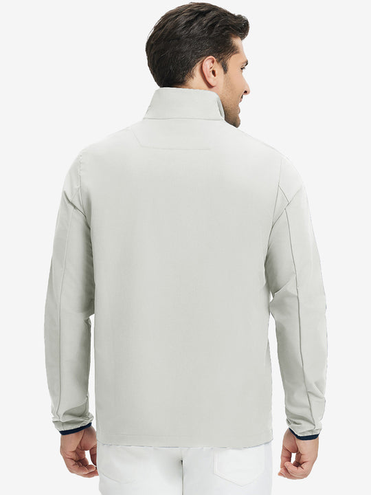Mock Neck Quarter Button Golf Pullover