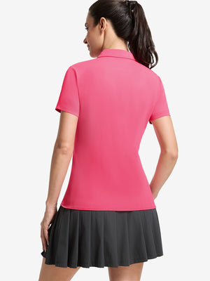 Women’s 5 Buttons Collared Polo Shirts