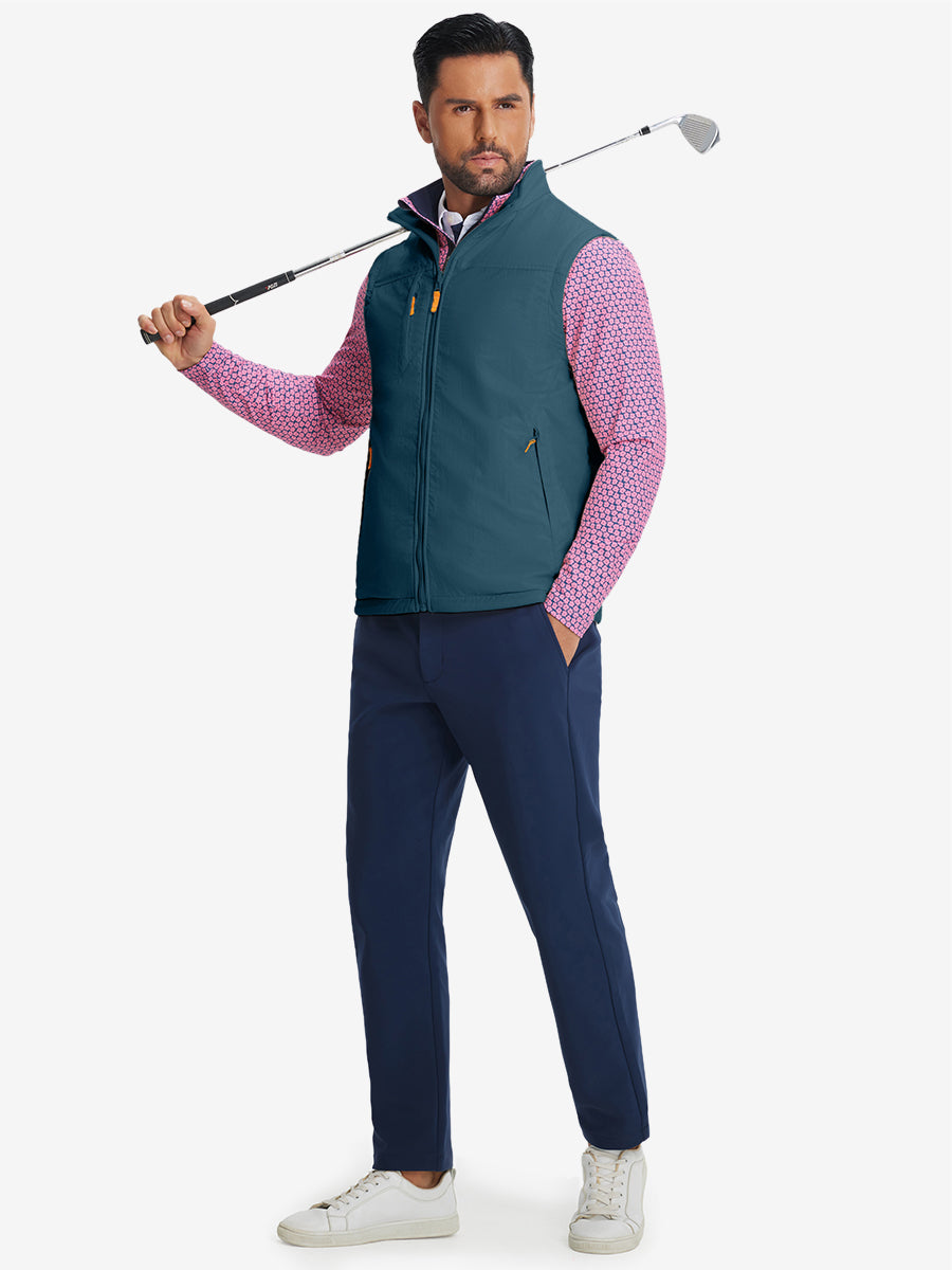 Windproof Fleece Reversible Golf Vest