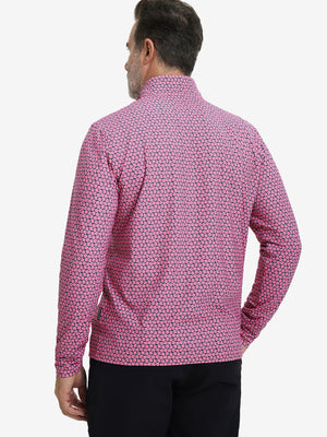Full Print Lightweight Quarter Zip Pullover