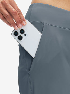 Pantalones de golf ligeros de talle alto para mujer