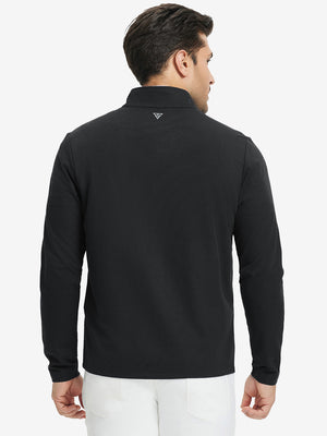 Premium Jacquard Quarter Zip Pullover