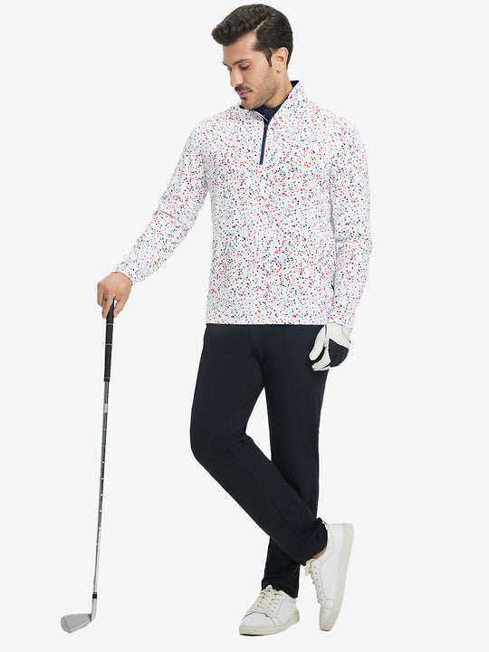 Full Print Quarter Zip Pullover