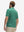 Back half-body view of model wearing the golf vacation 4 way stretch print collared polo shirt, highlighting the rear silhouette