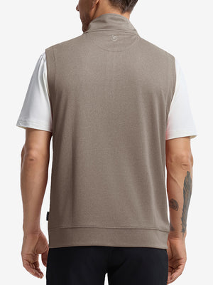 Lightweight Sleeveless Quarter Zip Golf Vest