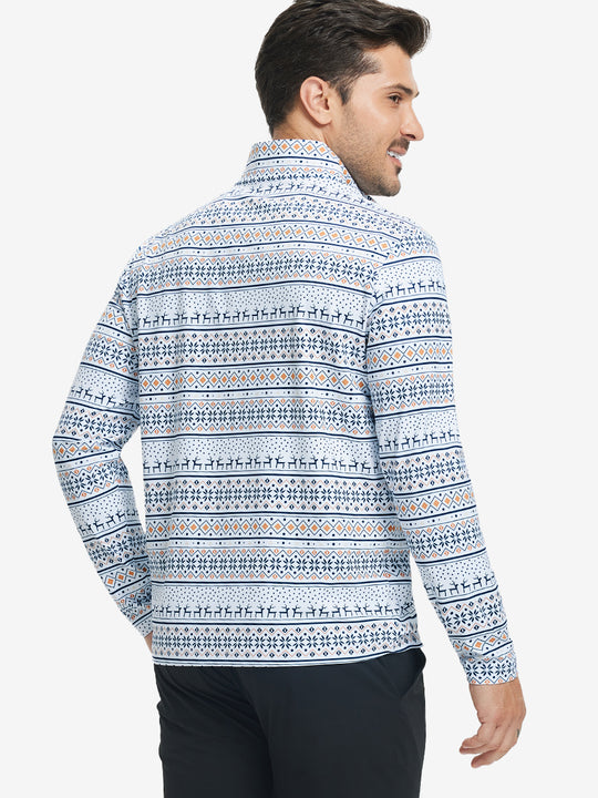 Full Print Lightweight Quarter Zip Pullover