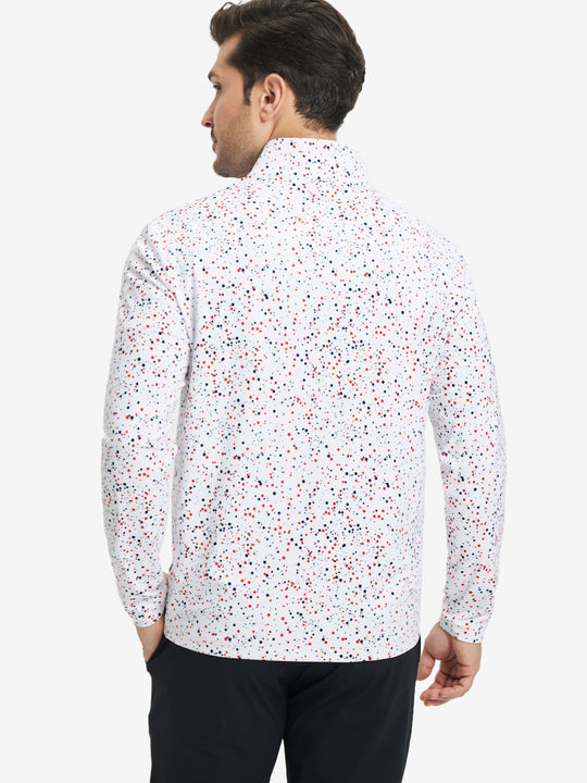 Full Print Quarter Zip Pullover