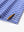 Close-up of side slit hem on BLUISH BLUE/WHITE STRIPE Polo — clean craftsmanship