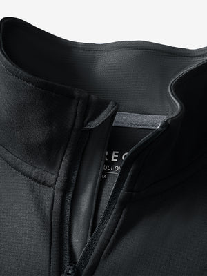 Sudadera con cremallera de cuarto de largo que absorbe la humedad