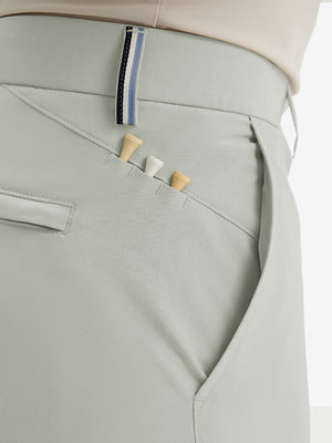 Pantalones de Golf Repelentes al Agua de Corte Clásico con Pliegue Frontal