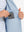 Close-up of inner pocket structure of garment, lightweight upf50+ short sleeve golf vests jacket in light blue