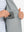 Close-up of inner pocket structure of garment, lightweight upf50+ short sleeve golf vests jacket in silver grey