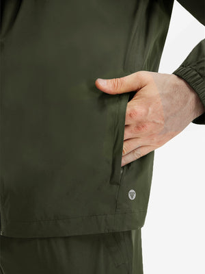 Chaqueta impermeable ligera para la lluvia con capucha