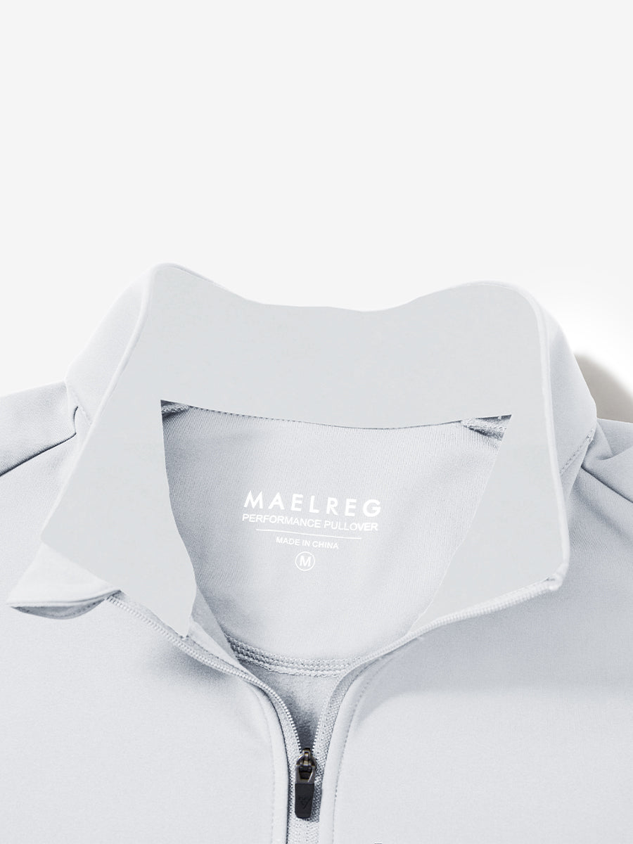 Classic Solid Pocket Fleece Quarter Zip Pullover