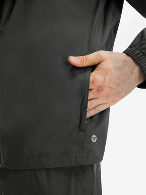 Chaqueta impermeable ligera para la lluvia con capucha