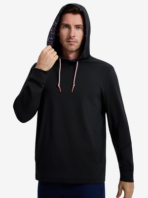 Soft Stretchy Hoodies with Inner Print Hood