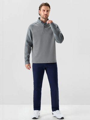 Colorblock Stripe Raglan Quarter Zip