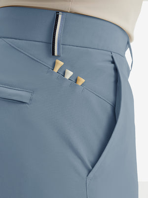 Pantalones de Golf Repelentes al Agua de Corte Clásico con Pliegue Frontal