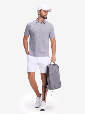 Comfy Breathable Pin-Stripe Golf Polos
