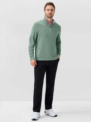 Herringbone Jacquard 1/4 Zip Pullover