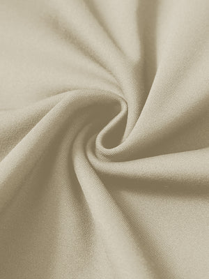 Fabric detail of Fleece lined golf quarter zip showing warm texture in taupe