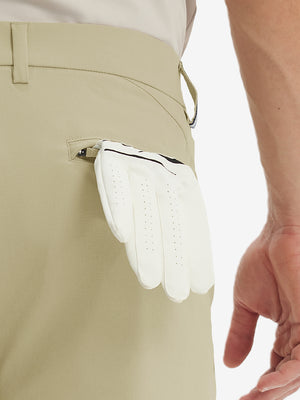 Pantalones de Golf Repelentes al Agua de Corte Clásico con Pliegue Frontal