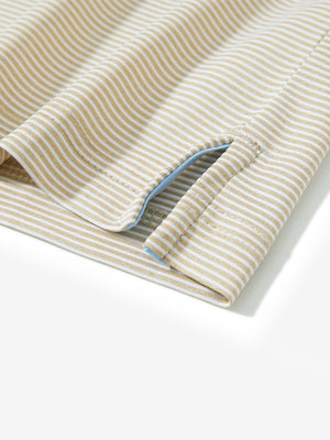 Comfy Breathable Pin-Stripe Golf Polos