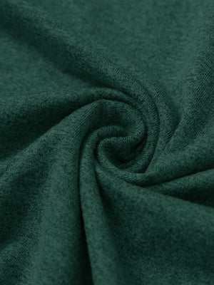 Close-up fabric view of athletic lightweight golf hoodies, breathable knit and smooth hand feel in turquoise heather