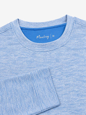 Micro-Fleece Lining Lightweight Heather Sweatshirt