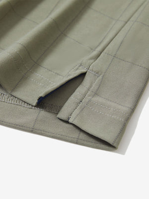 Performance Reflective Checked Collar Golf Shirt