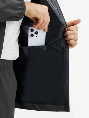 Chaqueta impermeable ligera para la lluvia con capucha