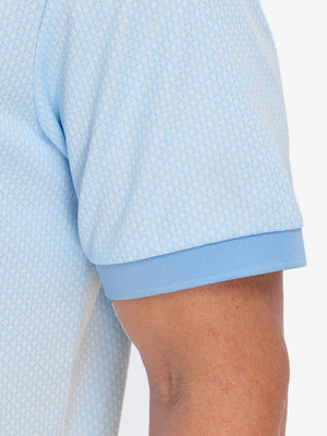 Moisture Wicking Jacquard Golf Shirts