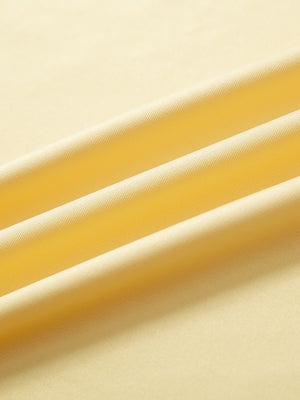 Fabric detail of Everyday classic solid polo with clean finish and soft yellow feel