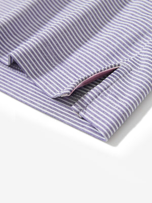 Comfy Breathable Pin-Stripe Golf Polos