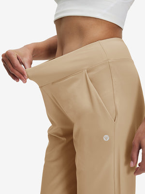 Pantalones de golf ligeros de talle alto para mujer