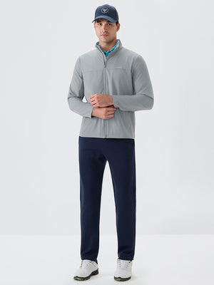Full Zip Stand Collar Lightweight Windbreaker Jacket