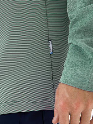 Colorblock Stripe Raglan Quarter Zip