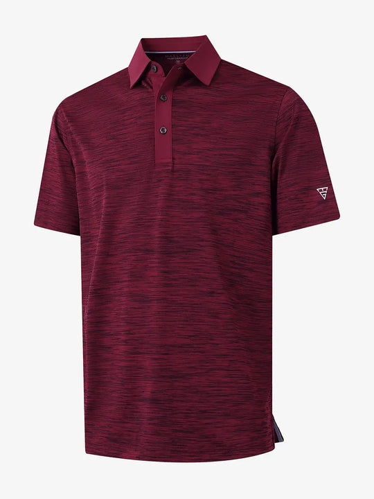 3D render showcasing the rich burgundy heathered texture