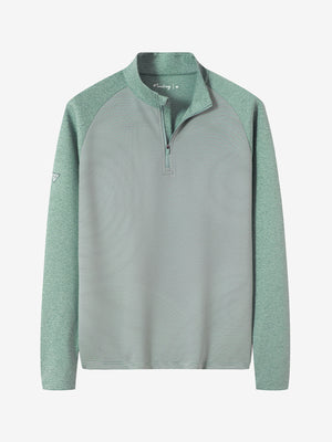 Colorblock Stripe Raglan Quarter Zip