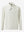 3D front view of textured insulated winter jacket showing insulated layers and sleek design, beige.