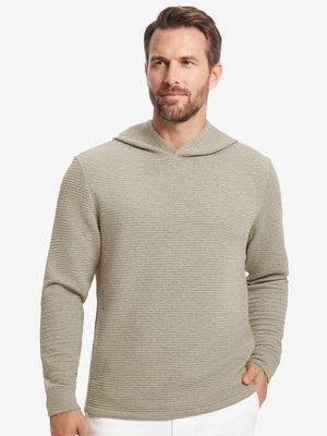 Texture Heather Cozy Hoodies Pullover