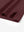 Hem detail of Skin-friendly long sleeve melange polo with neat stitching in burgundy