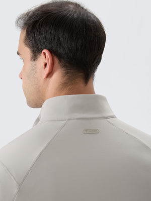 4 Way Stretch Nylon Brushed Quarter Zip Sweatshirts